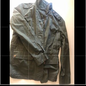 Army green utility jacket